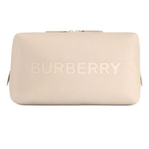 Burberry beige makeup pouch